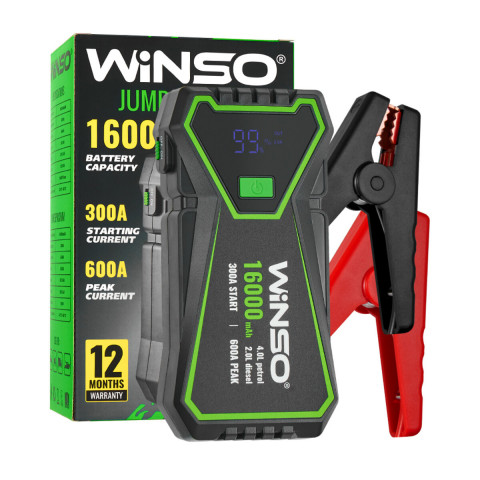 Пусковий пристрій Winso Jump Starter 300/600A 16000mAh