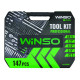 Професійний набір інструментів в кейсі Winso Pro 1/2", 1/4", 3/8" 72T, CR-V, 147од.