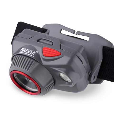 Ліхтар налобний Brevia 580Lm, Focus Control, 3xAAA, IP64 білий/червоний