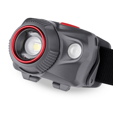 Ліхтар налобний Brevia 580Lm, Focus Control, 3xAAA, IP64 білий/червоний