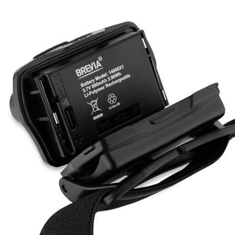Ліхтар налобний Brevia 700Lm, Focus Control, 800mAh/3xAAA, IP64 білий/теплий білий