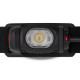 Ліхтар налобний Brevia 500Lm, 2600mAh micro-USB, IP64, заднє світло