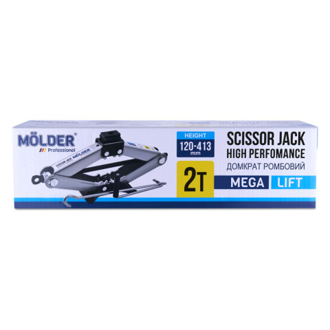Домкрат ромбовий Molder 2т 120-413мм