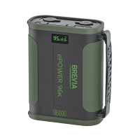 Повербанк (Power Bank) Brevia ePower 96000mAh 307.2Wh LiFePo4 чорно-зелений