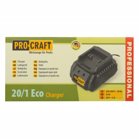Зарядний пристрій Procraft Charger20/1 Eco