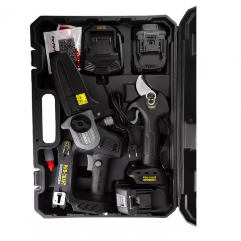 Набір акумуляторного інструменту PRO-CRAFT Special PS-210SET (пила + секатор, 2 АКБ, кейс)