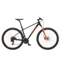 Велосипед KTM CHICAGO 272 27.5 рама M / 43, чорний матовий (Помаранчевий), 2022