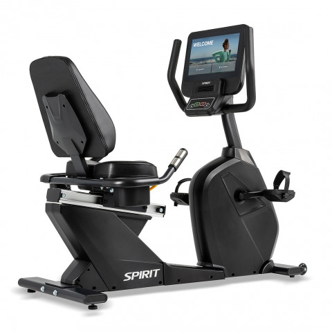 Горизонтальний велотренажер мультимедійна 15,6 консоль Spirit CR800ENT+