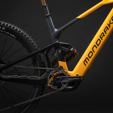 Електровелосипед MONDRAKER Crafty Carbon RR S 29'' 160mm, 800Wh Bosch CX, Yellow/Black, L