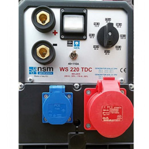 Апарат дугового зварювання з генераторною установкою FH8220W 3ф- 6,5кВА/1ф-3,5кВА, звар.стр-220А, двиг.Honda-GX390, бак 6,1л, руч.старт