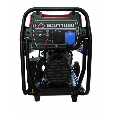 Генераторна установка SCD11000 дизель 1ф 9кВт ел.старт, 18л, колеса