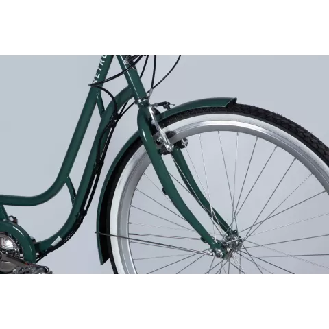 Велосипед з електроприводом 28" ST Dorozhnik eRETRO Vbr FR рама-19" 36B 13А*г 500Вт зелено-сірий 2026
