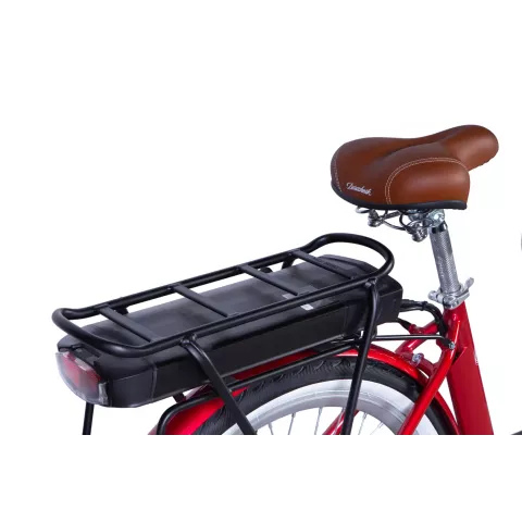Велосипед з електроприводом 28" ST Dorozhnik eRETRO Vbr FR рама-19" 36B 13А*г 500Вт малиновий 2026
