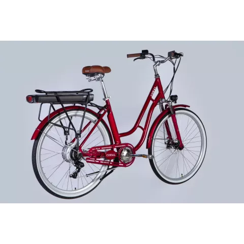 Велосипед з електроприводом 28" AL Dorozhnik eCORAL DD FR рама-19" 48B 13А*г 500Вт рубіновий 2026