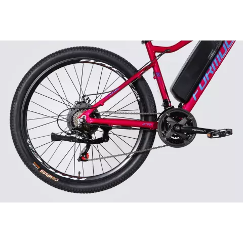 Велосипед з електроприводом 27.5" AL Formula eALPINA DD FR рама-17" 36B 12.5А*г 500Вт рожево-синій 2026