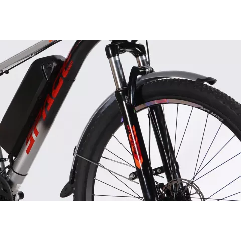 Велосипед з електроприводом 29" AL SPACE ePHAETON DD FR рама-18" 36 B 13 А*г 500 Вт сіро-сріблястий 2026