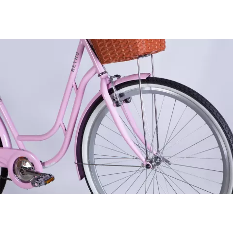 Велосипед ST 28" Dorozhnik RETRO Velosteel рама-19" світло-рожевий 2025