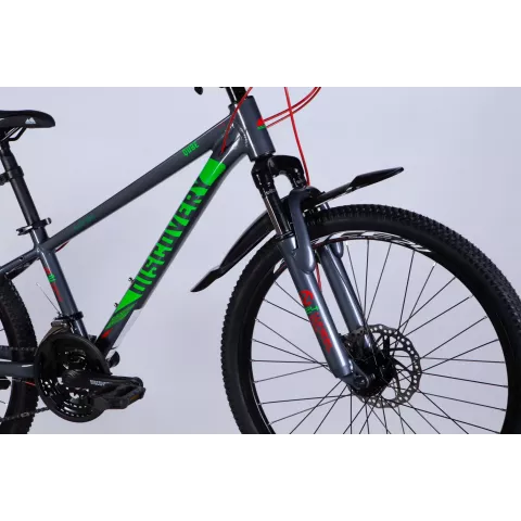 Велосипед AL 24" Discovery QUBE DD CS рама-11,5" сірий 2025