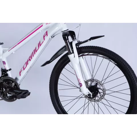 Велосипед AL 24" Formula BLACKWOOD DD FR рама-12,5" біло-рожевий 2026