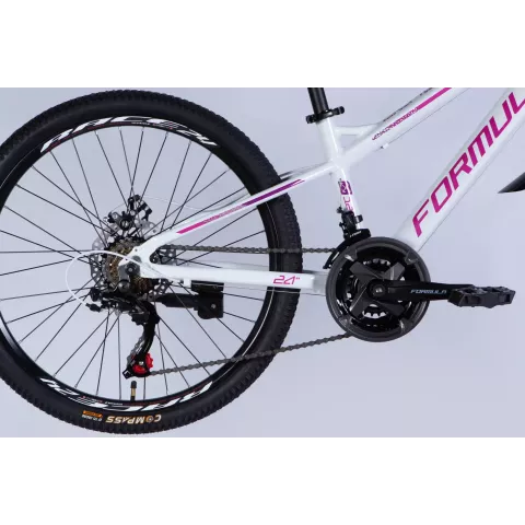 Велосипед AL 24" Formula BLACKWOOD DD FR рама-12,5" біло-рожевий 2026