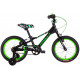 Велосипед AL 16" Formula Kid SLIM Vbr FR рама-8,5" чорний з зеленим 2026