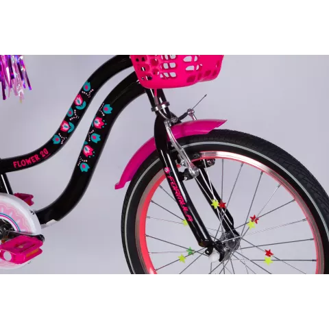 Велосипед ST 20" Formula Kid FLOWER PREMIUM BH рама-10" чорний з рожевим 2026