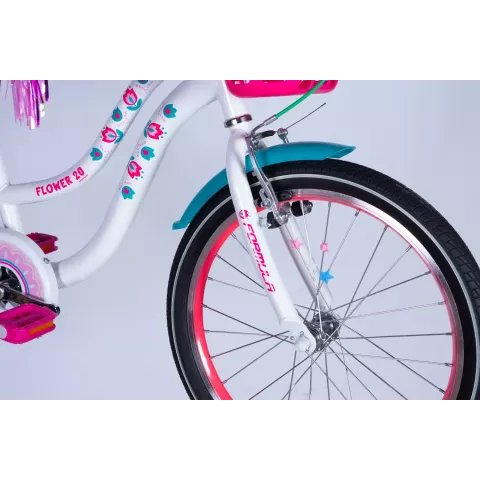 Велосипед ST 20" Formula Kid FLOWER PREMIUM BH рама-10" білий з рожевим та бірюзовим 2026