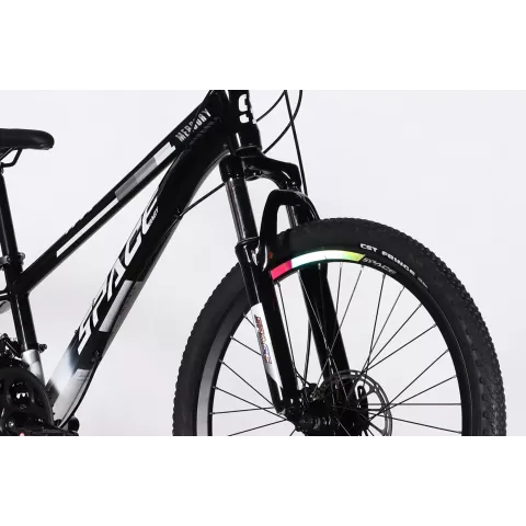 Велосипед AL 24" SPACE MERCURY DD FR рама-11" чорно-білий 2026