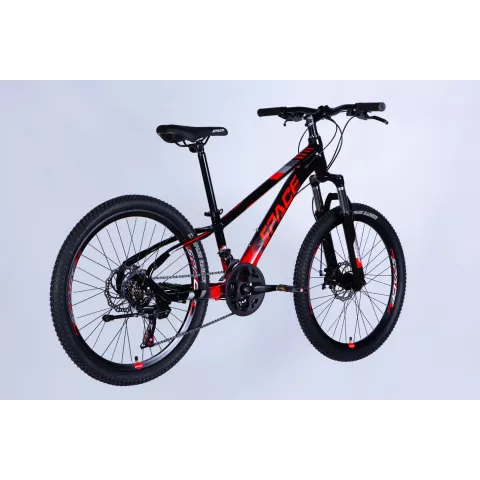Велосипед AL 24" SPACE MERCURY DD FR рама-11" чорно-червоний 2026