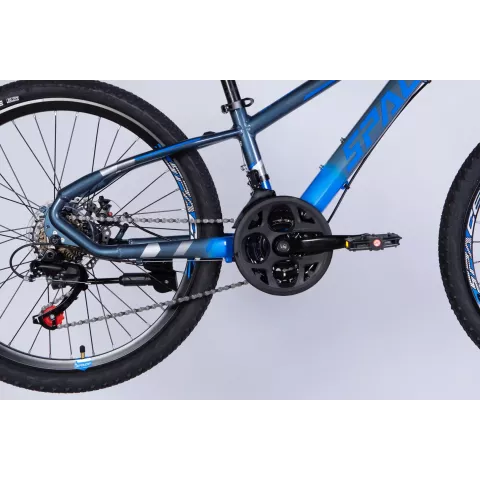 Велосипед AL 24" SPACE MERCURY DD FR рама-11" сіро-синій 2026