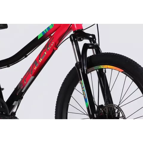 Велосипед ST 24" SPACE AURORA DD FR рама-12" рожево-чорний 2026