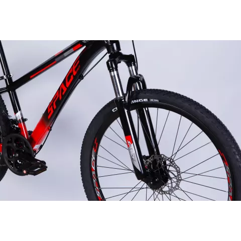 Велосипед AL 26" SPACE MERCURY DD FR рама-13" чорно-червоний 2026