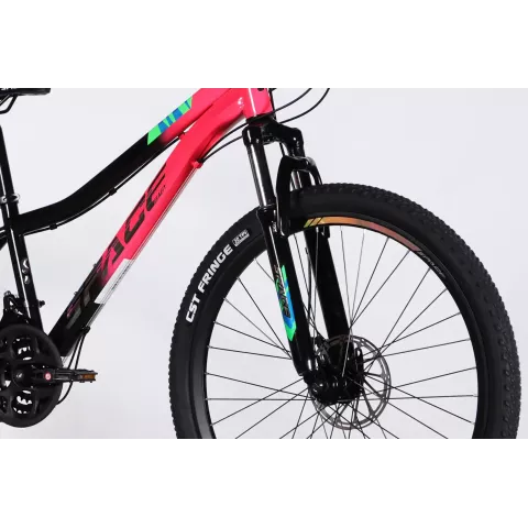 Велосипед ST 26" SPACE AURORA DD FR рама-13" рожево-чорний 2026