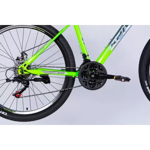 Велосипед ST 27.5" SPACE MARS DD FR рама-17" зелено-сріблястий 2026