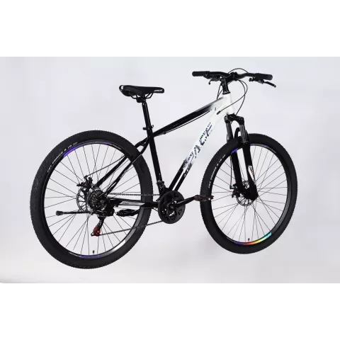 Велосипед ST 27.5" SPACE MARS DD FR рама-17" чорний з білим 2026