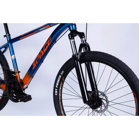 Велосипед AL 27.5" SPACE MERCURY DD FR рама-17" синьо-помаранчевий 2026