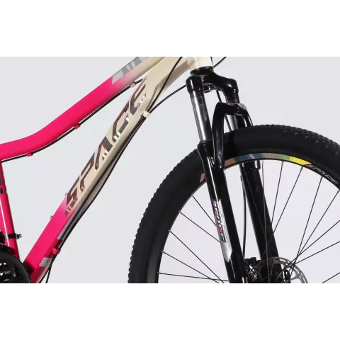 Велосипед ST 27.5" SPACE AURORA DD FR рама-15" біло-рожевий 2026